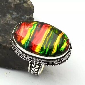 Ammonite Opal Ring